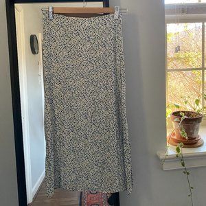 SOLD - Midi Floral Skirt - Brandy Melville